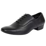 Asyusyu Dance Shoes for Men Lace Up Men's Ballroom Dance Shoes for Latin Salsa Practice-Black, 8UK