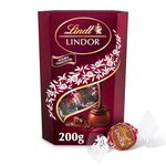 Lindt Lindor Double Chocolate Truffles Box - Approx 16 balls, 200g - Chocolate Truffles with a Smooth Melting Filling - Gift Present - Christmas, Birthday, Celebrations, Congratulations