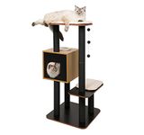 Catit Vesper Cat Furniture Black, V-High Base, Wooden Cat Tree, Tall Cat Tree, Modern Cat Tree, Cat Tree Wood, Wood Cat Tree, Cute Cat Tree, Arbre a Chat Bois, Aesthetic Cat Tree