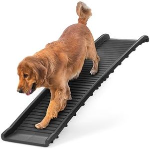 KCT Folding Dog Ramp Portable Pet Car Boot Steps - Non Slip Travel Foldable Lightweight 152cm Access Ladder for Cars Vans Trucks and SUVs