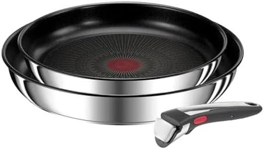 Tefal Ingenio Preference On 3-teiliges Pfannenset abnehmbarer Griff, 22/26 cm, stapelbar, platzsparend, Pfannenset Induktion mit Antihaftversiegelung, einfache Handhabung und Reinigung, L97490