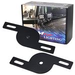 iJDMTOY Add-On Dual Pod Light Mounting Brackets For Truck SUV Hood Hinge or A-Pillar Mount LED Pod Light System