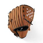 ZIMUYLOP Baseball Gloves, Softball Gloves, Catcher Gloves,Suitable for Youth/Adult and Beginner Outdoor Sports Training (Brown, 11.5inck)