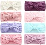 Baby Nylon Elastic Knotted Headbands Baby Head Wraps Baby Headbands Bows (ZM18)