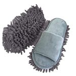 1 Pair Microfiber Dust Mop Slippers Lazy Quick Cleaning Bathroom Washable Shoes Tools Floor Cleaning Clea G9S6 Slipper