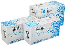 Amazon Brand - Presto! Premium 3 Ply Facial Tissues Carton Box 400 pulls | 100 pulls X 4 Rolls | soft and highly absorbent | 100% Natural Virgin Cellulose Fiber