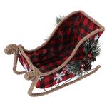 IWOWHERO Decor Christmas Ornaments Xmas Ornament Xmas Sleigh Ornament Christmas Sleigh Ornament Prop Christmas Sleigh Prop Xmas Sleigh Prop Pine Cones Deer cart Iron