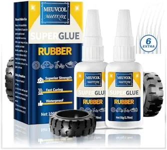 Rubber Glue,100g Super Glue for Rubber, RC Tires, Seals, Gaskets, Shoe Soles, Hose, Rubber Adhesive Heavy Duty, Waterproof, Motorcycle Handlebar Grip Glue for Automotive Parts, Bike Tires