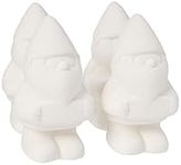 Baker Ross AF428 Customisable Ceramic Garden Gnomes— Creative Art and Craft Supplies for Kids to Make, Personalise and Decorate (Pack of 4)