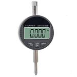 KATSU Digital Dial Indicator 0.01mm/0.0005" DTI Dial Test Gauge Probe 0-12.7mm Large LCD High Precision Measuring Tools 401121