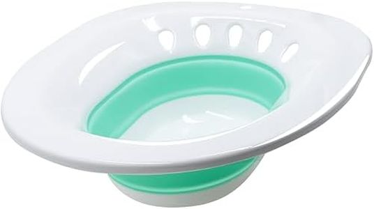 RUGUO Sitz Bath, Sitz Bath for Hemorrhoids - Sitz Bath for Toilet Seat - Sitz Bath for Postpartum Care, Yoni Steam Seat for Women, Collapsible, Wider Seating Area, Deeper Bowl