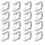 16Pcs Tablecloth Clips Stainless St