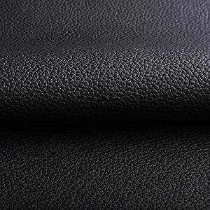 Marine Vinyl Faux Leather Upholstery Fabric 0.9 mm Thickness: Waterproof, Scratch-resistant, Perfect for Upholstering Cars, Outdoor Yachts, and Home Furniture (Black,Pre-Cut 1 Yard)