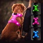 Flashseen LED Dog Harness, Lighted 