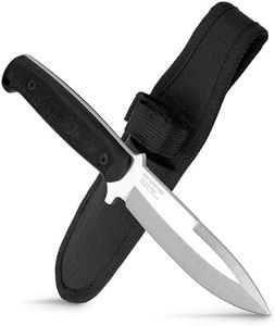 BPSKNIVES Stingray Desighned by Ray Laconico - Fixed-Blade D2 Steel Knife with Sheath - Outdoor Full Tang Knife - EDC Survival Knives