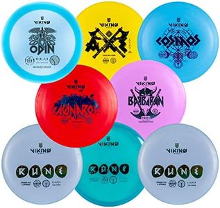 Viking Discs Starter Disc Golf Set - 8 Disques Frisbee pour Toutes Les Distances, Approuvés par la PDGA - Putter, Mid-Range, Fairway Driver, Distance Driver