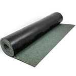 Green Polyester Shed Roofing Felt 16.4 x 3.2ft (5m x 1m) with 13mm Galvanized Roofing Nails Pack of 50 Included | Heavy Duty Premium 25 Year Life Expectancy Roof Felt