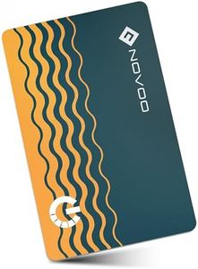 NOVOO Localisation d'articles Air Tag 1,6 mm Mince 6 Ans Traceur Carte Compatible avec App Localiser (iOS Uniquement), Bluetooth Traqueur pour Portefeuille, Étiquette de Bagage, Passeport