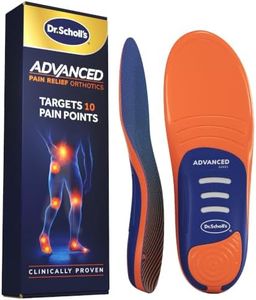 Dr. Scholl’s Advanced Pain Relief Insoles for Men Women, Heavy Duty Orthotics Inserts for Work Shoes & Boots, Plantar Fasciitis & Arch Support, Flat Feet, Shock-Absorbing, Supports up to 340 lbs