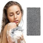 ANWEIXUE Japanese Exfoliating Towel,1 Piece Extra Long Exfoliating Washcloth,Exfoliating Body Scrubber,3D Texture Fluffy Foam Lather, Back Scrubber,Dead Skin Removal,Soft and Smooth Skin