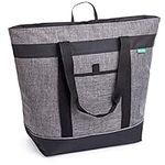 Jumbo Insulated Cooler Bag (Charcoal) with HD Thermal Insulation - Premium, Collapsible Soft Cooler Makes a Perfect Insulated Grocery Bag, Food Delivery Bag, Travel Insulated Bag or Beach Cooler Bags