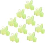 PATIKIL Fishing Hook Bonnets, 100 Pack Plastic Treble Hook Covers Hook Safety Caps Protectors Fit for Standard Size 6, 7, 8, Fluorescent Yellow