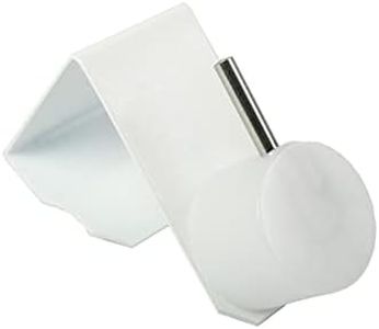4 X Ganci per Finestra, Ganci per Decorazioni, ganci per bastoni da per tende, Bianco, 12 – 20 mm, Universale