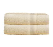 Olivia Rocco Egyptian Cotton Towels Home Bathroom Towel Set Bale Fade Resistant 500gsm Home Collection Bales Bath Sets, 2 Hand Towels Cream