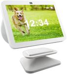 Sintron Adjustable Magnetic Stand Mount for Shᴏw 8 3rd gen, Smart Display Stand Holder with 360 Degree Rotation, Swivel & Tilt Function, Anti-Slip Base - White Compatible with iPhone 12 & newer models