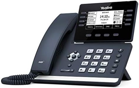 Yealink SIP-T53 IP Phone, 12 VoIP Accounts. 3.7-Inch Graphical Display. USB 2.0, Dual-Port Gigabit Ethernet, 802.3af PoE, Power Adapter Not Included
