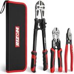 RIZOM 3-Piece Bolt Cutter Pliers Se