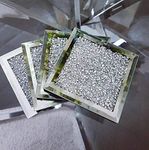 4X Modern Crystal and Mirror Coaster New Set of 4 Glitter Crushed Diamante Jewel