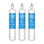 AQUA CREST AQF-FF19C Replacement for GE® RPWFE®, RPWF (with CHIP) Refrigerator Water Filter, Compatible with GYE22HMKES, GYS22GMNES, GYE22HBLTS, DFE28JSKSS, GFE28HMHES, GNE29GYNFS, 3 Filters