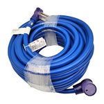Parkworld Welder Extension Cord NEMA 6-50 Extension Cord, 6-50P to 6-50R STW 8AWG/3C for 40 Amp 250 Volt (100FT)