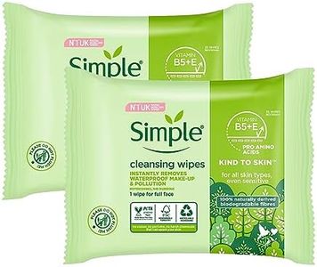 Simple Kind to Skin Cleansing Wipes Bio-degradable, 25 wipes (Pack Of 3)