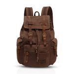 FANDARE Vintage Backpack 15.6 Inch Laptop College Bag Work Travel Hiking Daypack Canvas