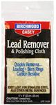 BIRCHWOOD CASEY Lead Remover and Gun Polishing Cloth, Removes Leading, Burn Rings, Carbon Residue, Rust, Tarnish, Suitable for Most Metal, Wood and Porcelain, Sporting Equipment, Home, Auto (6" x 9")