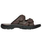 Propet Mens Vero Slide Sandal, Brown, 11 XX-Wide