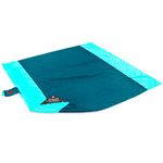 GRAND TRUNK Beach Blanket or Picnic Blanket with Patented Sand Anchor Pockets, Stake Loops and Attached Stuff Sack - Best Outdoor Blanket for Travel, Blue Lagoon