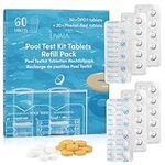 Pool Tester pH and Chlorine: 30 Phenol Red Tablets, 30 DPD 1 Tablets – Refill Set for pH Test and Chlorine Test Kit, Swimming Pool Accessories LIVAIA