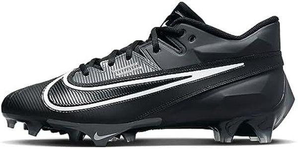 Nike Vapor Edge Elite 360 Men Football Cleats Black/White/Grey Size 9 (DA5457-010)