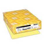 Neenah Paper 49541 Exact Index Card Stock, 110lb, 8 1/2 x 11, Canary, 250 Sheets