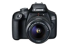 Canon EOS 4000D DSLR Camera and EF-S 18-55 mm f/3.5-5.6 III Lens - Black (Renewed)