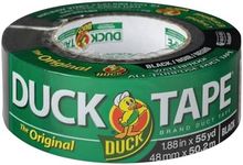 Duck The Original Tape Brand Duct Tape, 48 mm x 50 Meter, Black, Single Roll