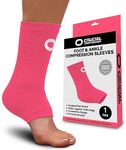 Ankle Brace Compression Sleeve for Men & Women (1 Pair) - Best Ankle Support Foot Braces for Pain Relief, Injury Recovery, Swelling, Sprain, Achilles Tendon Support, Plantar Fasciitis Socks