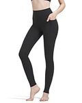 Zylioo Non Seethrough Workout Pants Tall Size,Tummy Control Sports Leggings 29-32in,Mid Waist Yoga Pants with Pocket Tall Ladies, Yoga Pants for Women Long Leg XXL