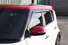 AUTO CLOVER Wind Deflectors Set for Kia Soul 2014-2019 (4 pieces)