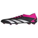 adidas Unisex Accuracy.3 Firm Ground, Black/White/Team Shock Pink, 9