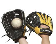 Sportime Yeller Baseball Glove - Adult 13 inch - For Right Handed Thrower, Adult/Yellow/Black