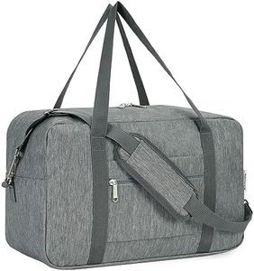 for Ryanair Cabin Bag 40X20X25 Underseat Foldable Travel Duffel Bag Holdall Tote Carry on Luggage Overnight for Women and Men 20L (Grey)
